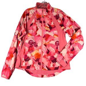 Athleta Womens Medium‎ Pink Run With It Full Zip Long Sleeve Jacket Pockets